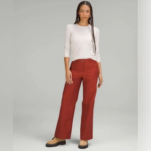 lululemon athletica Red Wide Leg Pants - Picture 2 of 7